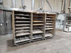 (3) Bakery Racks on Casters