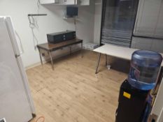 Lot of 2 tables and Kenmore refrigerator