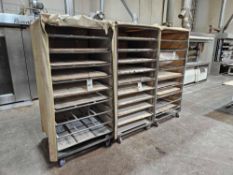 (3) Bakery Racks on Casters