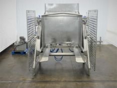 Material Transport LEO Stainless Steel Hydraulic Tote Dumper 4,000 Pounds