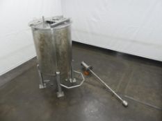 Stainless Fabrication Incorporated 360 Gallon Stainless Steel Single Wall Mixing Tank