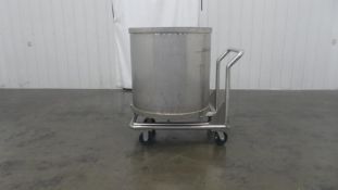 145 Gallon Stainless Steel Tank w Push Cart