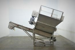 Material Transport MTC 10 11 FB Auger Conveyor with Hopper 1,600 Pounds