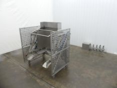 Material Transport LEO Stainless Steel Hydraulic Tote Dumper 4,000 Pounds
