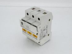(10) ALLEN BRADLEY 1492-FB3C30-L SERIES A FUSE HOLDER