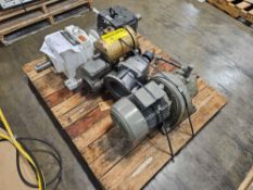 Pallet of motors and gear boxes