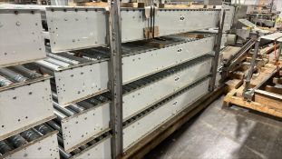 (4) Powered Roller Band Conveyors 10'L x 36