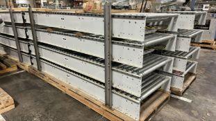 (4) Powered Roller Band Conveyors 10'L x 36