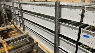 (4) Powered Roller Band Conveyors 10'L x 36
