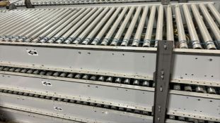 (4) Powered Roller Band Conveyors 10'L x 36