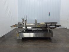 Hamrick 300-E Stainless Steel 3 Lane Drop Packer W/ Pneumatic Bottle Agitator