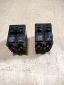 SIEMENS B230 LOT OF 2 Circuit Breaker, 2 Pole, 30 AMP, 120/240V