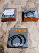 TIMKEN 471224 LOT OF 3 Oil Seal, 1.000 x 1.499 x 0.250