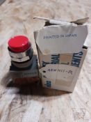 IDEC ABW202-R Pushbutton, Red, 2NC