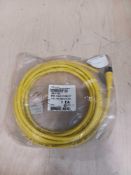 WIODHEAD 702000D02F120 Cord Set, 240 VAC/VDC, 4 AMP