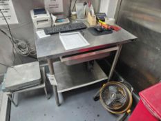 Amtekco Stainless Steel Table With Drawer