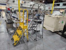 Lot Of (2) Rolling Platform Ladders