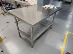 Stainless Steel Preparation Table