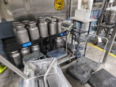 (4) Heavy Duty Carts with Castors (various sizes)