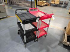 Lot Of (2) Rolling Carts