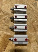 SMC CDQ2A32-40DCM-XC6 LOT OF 4 Pneumatic Cylinder, 32MM Bore, 40MM Stroke