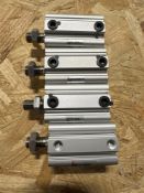 SMC CDQ2A32-40DCMZ-XC6 LOT OF 4 Pneumatic Cylinder, 32MM Bore, 40MM Stroke