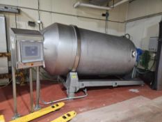 Rollstock Thermoformer Stainless Steel Tumbler/Blender with Vacuum Pump 8,000 Pound Capacity