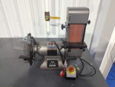 Jet 8 inch Variable Speed Industrial Grinder and 4