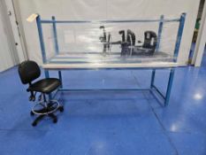 Lot of (2) Tables & (3) Chairs