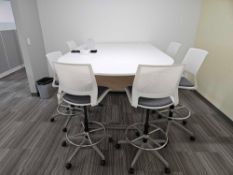 Office Furniture: (1) Table and (6) Chairs