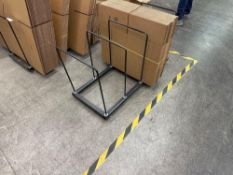 Lot of Shipping Scale, Table, and (2) Cardboard Holders