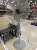 Lot of (2) Tables, (2) Rolling Carts, and (1) Fan