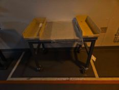 Lot of Two Tables and One Bottle Container