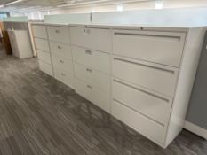 Lot of Office Furniture: Cubicles, Filing Cabinets, and Chairs