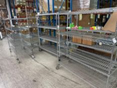 Lot (4) Metal Shelves