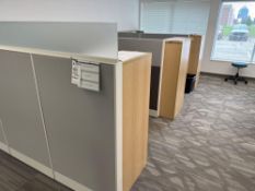 Lot of 3 Cubicles with 3 Office Chairs