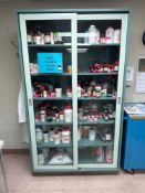 Shelving Unit with (6) Shelves and Glass See-Through Doors