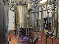 Walker PZ-CB 1500 Gallon Stainless Steel Jacketed Conical Bottom Tank