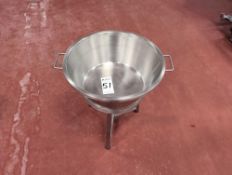 23.75 Inch Diameter Stainless Steel Bowl with Stand