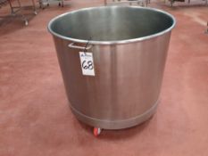 Stainless Steel 500 Liter Single Wall Tank With Casters