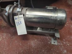 2 HP Stainless Steel CentrifugalPump with Dayton Washdown Motor