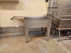 stainless steel sink with drying shelf