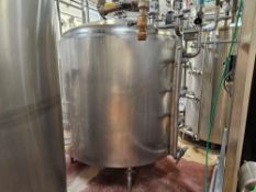 1100 Gallon Stainless Steel Jacketed Tank