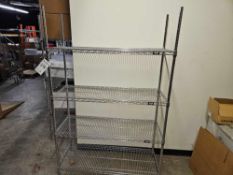 Lot of (2) Uline Stainless Steel Shelves
