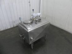 Crepaco 350 Gallon SS Center Agitator Holding Tank