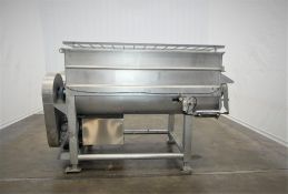 Rietz 4000 Lb Capacity SS Twin Shaft, Ribbon Blender with (2) 20 Hp Motors