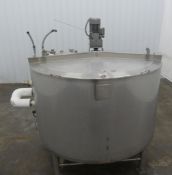 Walker 750 Gallon 316L Stainless Steel Jacketed Mix Tank