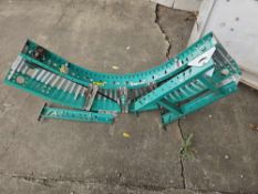 Automated Conveyor Systems 74-inch Long Corner Roller Conveyor