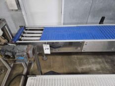 142-Inch Long 90-Degree Mat Top Corner Conveyor