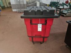 Rolling Plastic Waste Bin
